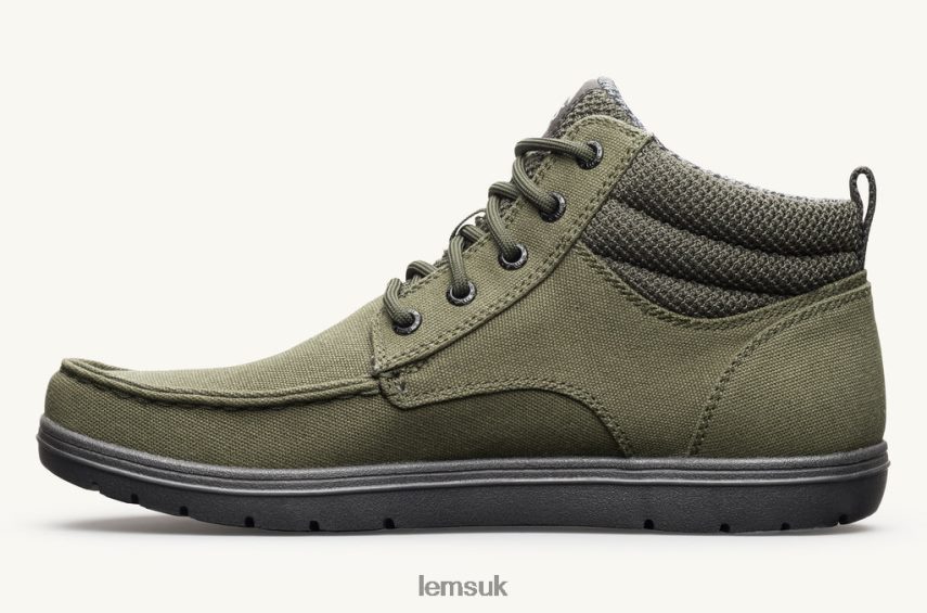 Lems Men BOULDER BOOT MID VEGAN PZT82F65 Shoes Military Green