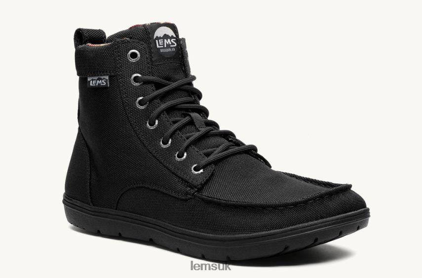 Lems Men BOULDER BOOT NYLON PZT82F60 Shoes Black (Vegan)