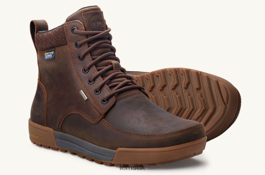 Lems Men BOULDER SUMMIT WATERPROOF PZT82F49 Shoes Rugged Bark