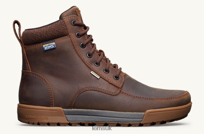 Lems Men BOULDER SUMMIT WATERPROOF PZT82F49 Shoes Rugged Bark