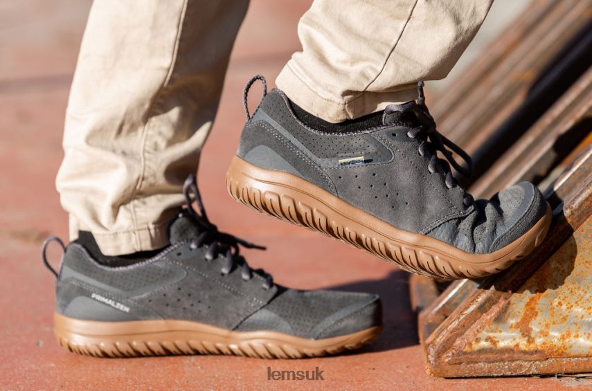 Lems Men PRIMAL ZEN SUEDE PZT82F9 Shoes Graphite