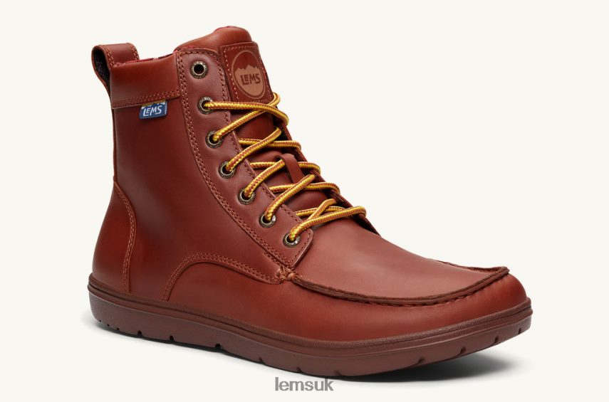 Lems Women BOULDER BOOT LEATHER PZT82F123 Shoes Russet