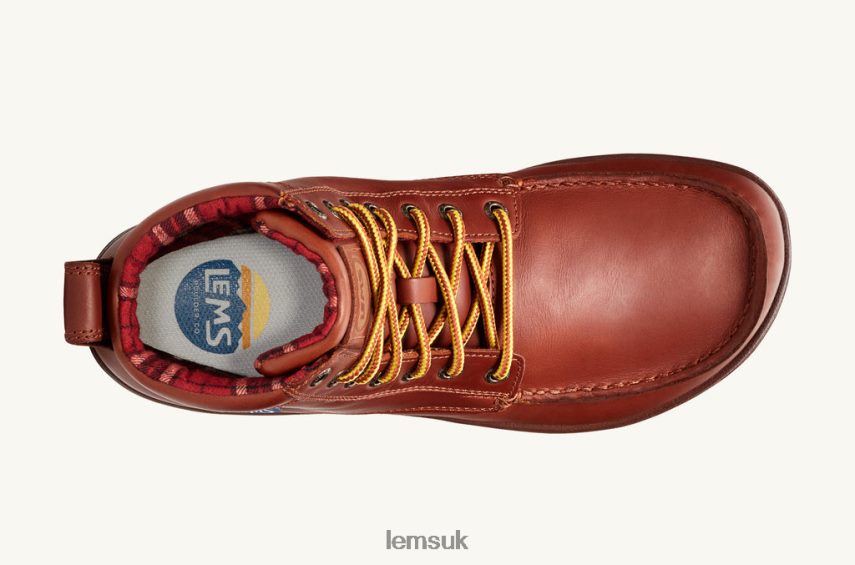 Lems Women BOULDER BOOT LEATHER PZT82F123 Shoes Russet