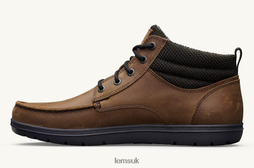 Lems Women BOULDER BOOT MID LEATHER PZT82F124 Shoes Umber