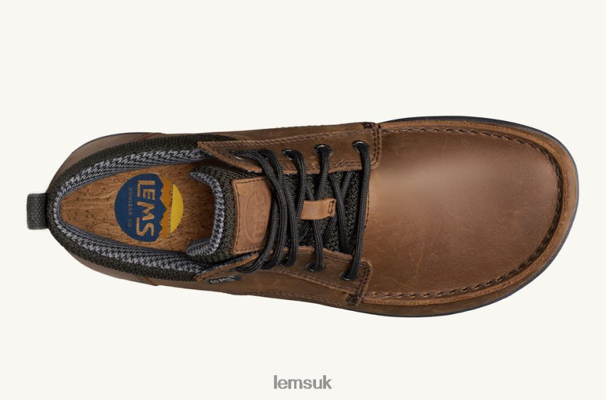 Lems Women BOULDER BOOT MID LEATHER PZT82F124 Shoes Umber