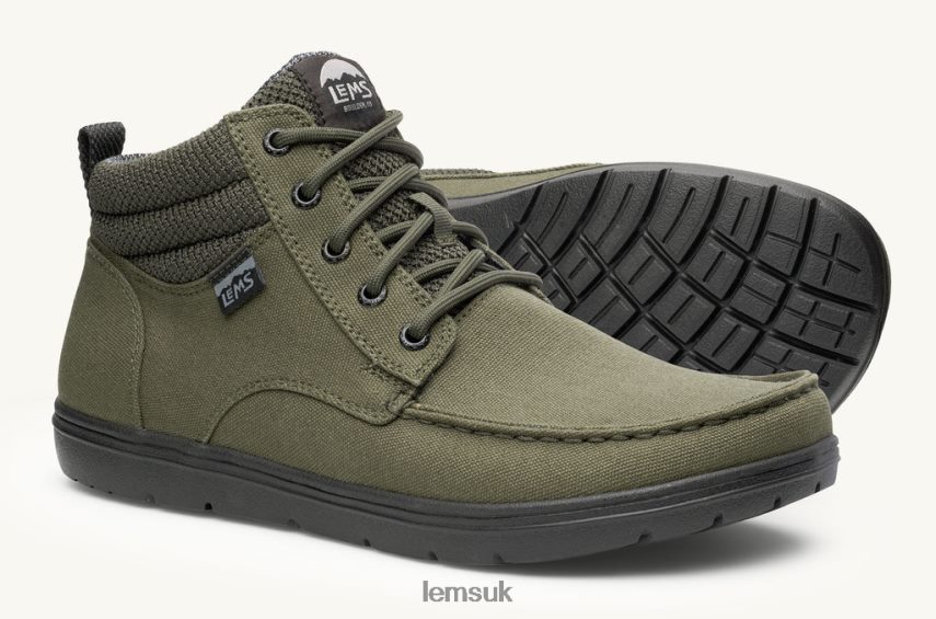 Lems Women BOULDER BOOT MID VEGAN PZT82F126 Shoes Military Green