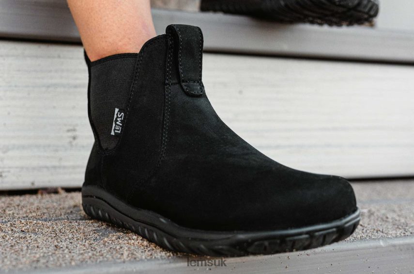 Lems Women CHELSEA BOOT WATERPROOF PZT82F104 Shoes Obsidian
